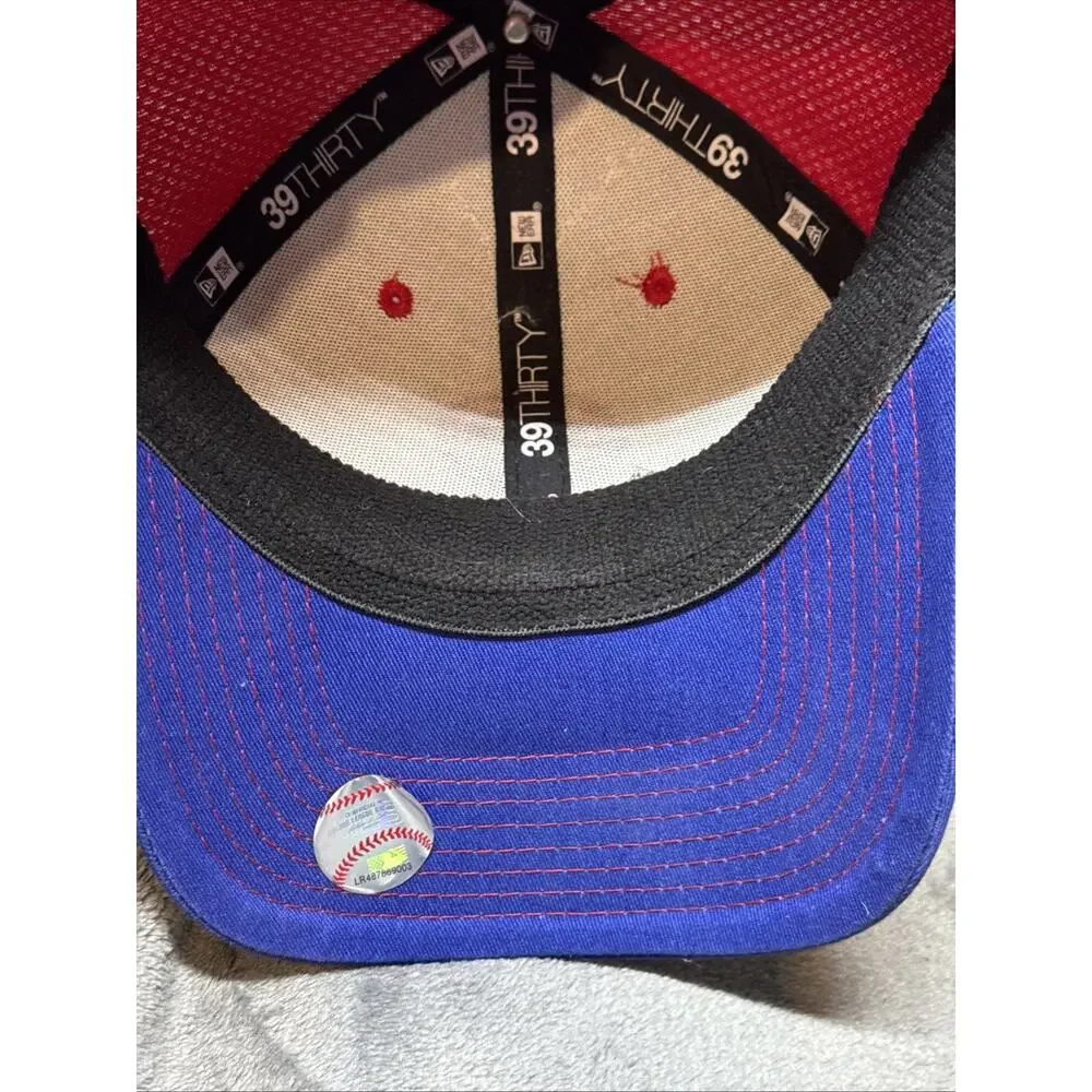 Phillies New Era 39thirty Hat Small/Medium Flex MLB Red‎ White Blue HTF Rare